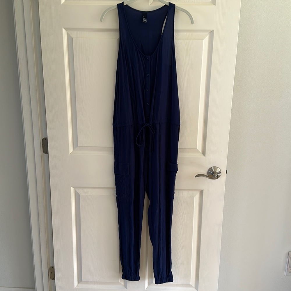 New without tags Gap navy utility jumpsuit